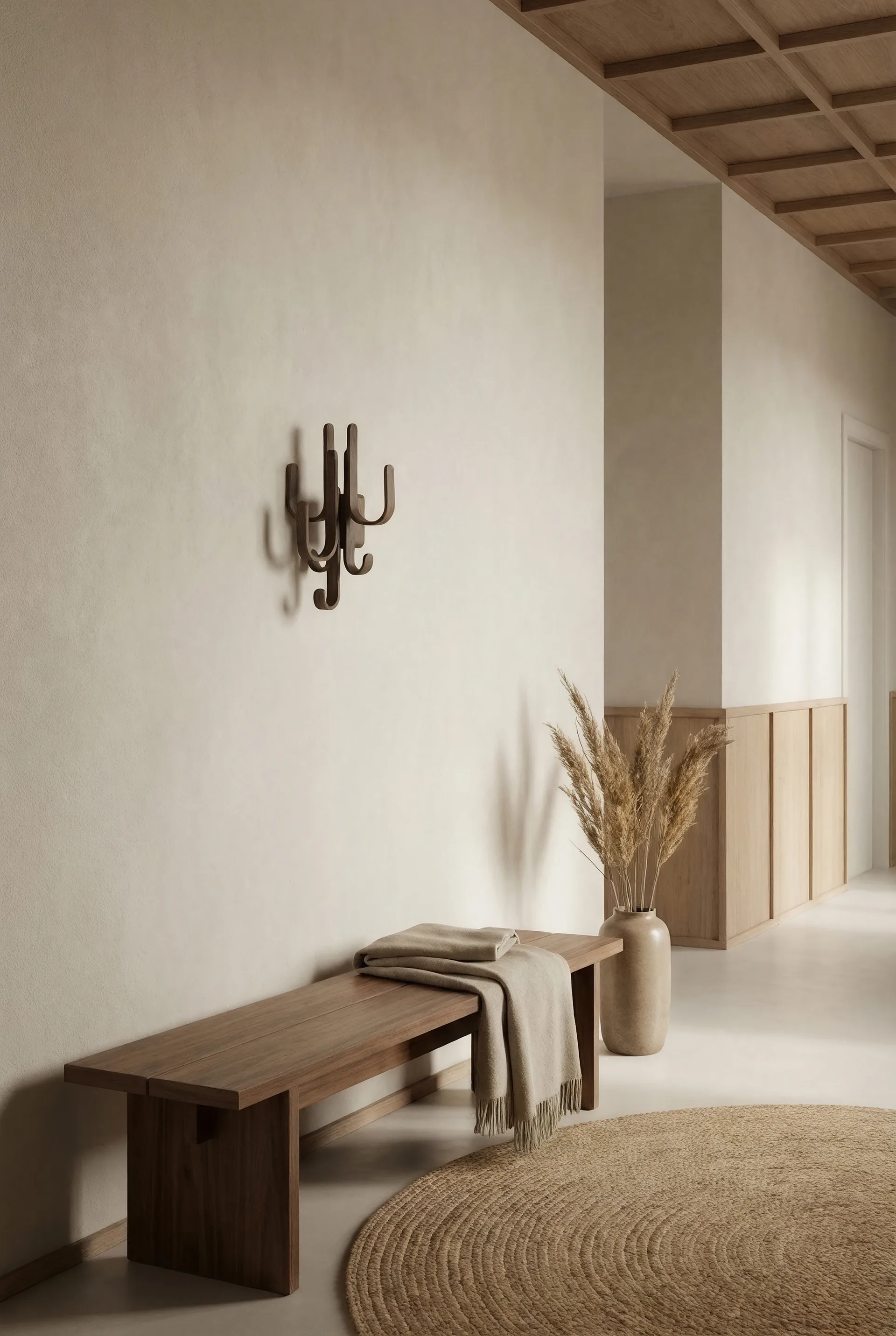 Appendiabiti ad albero Woody, Rovere tinto scuro Cooee Design