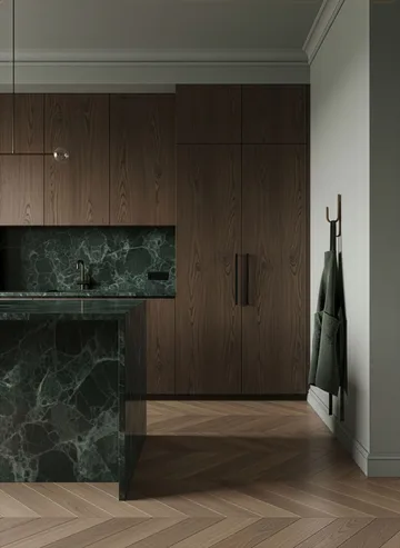Appendiabiti Woody One - Rovere tinto scuro - Cooee Design