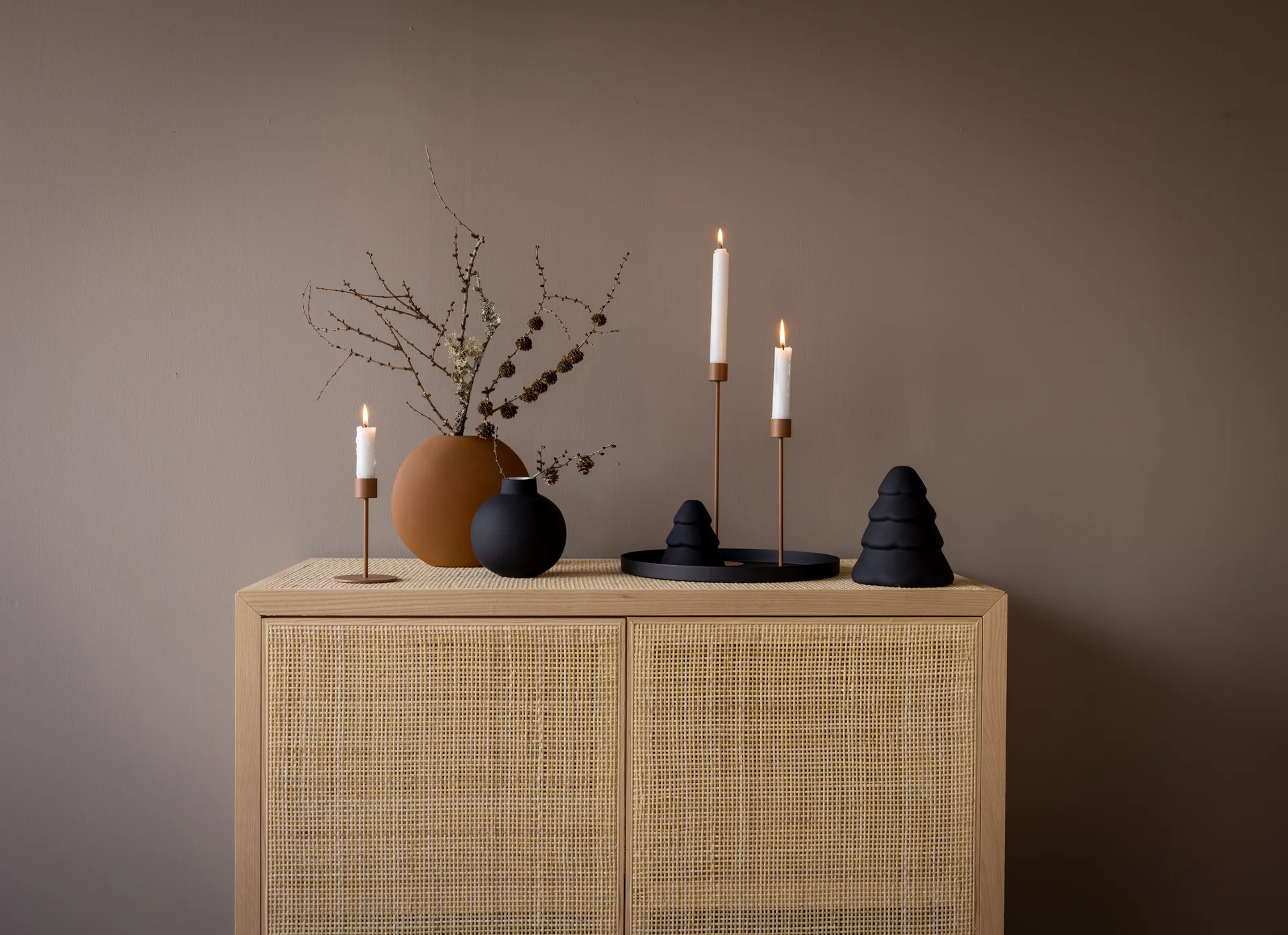 Candeliere Cooee 13 cm, Coconut Cooee Design