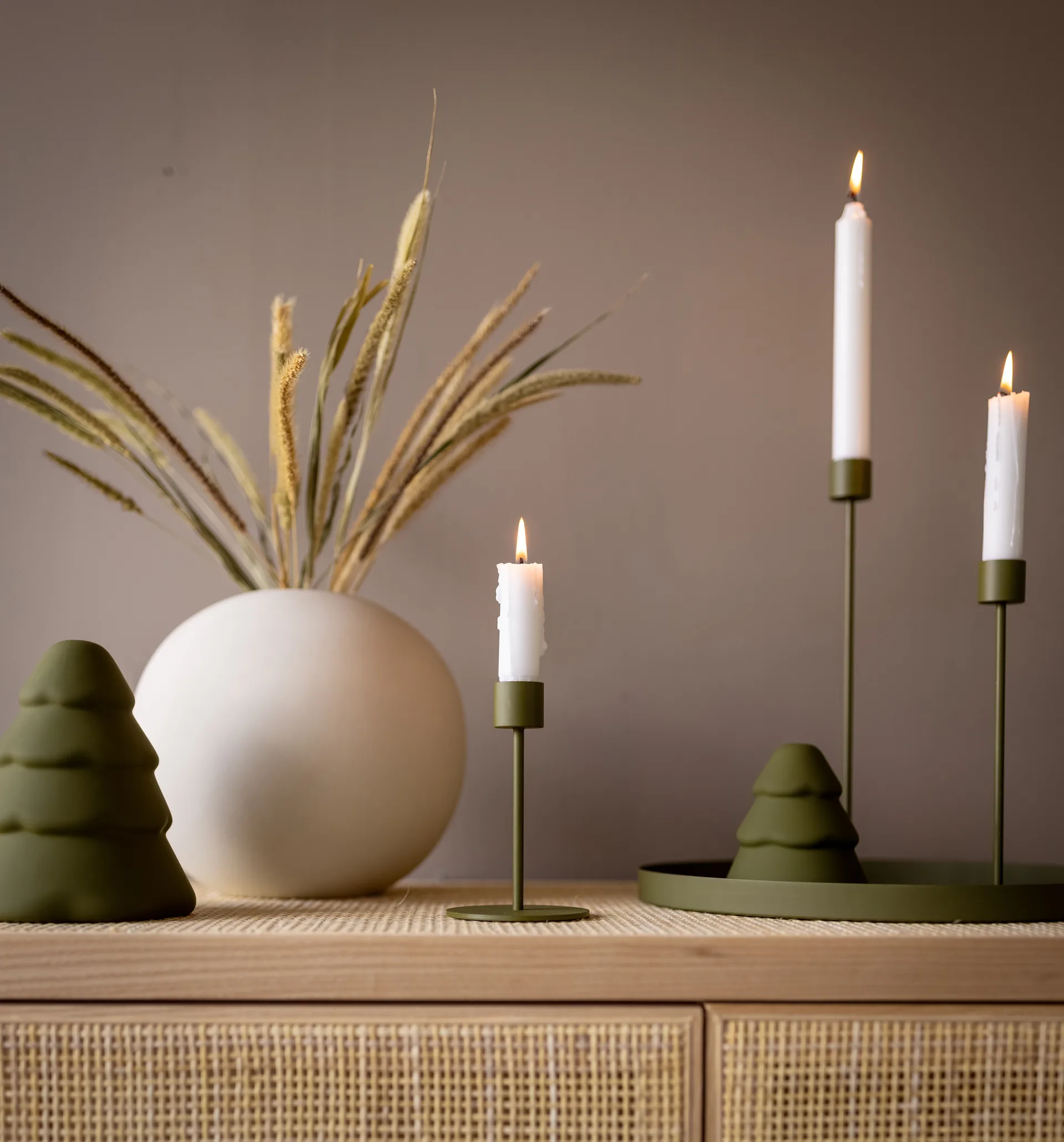 Candeliere Cooee 13 cm, Olive Cooee Design