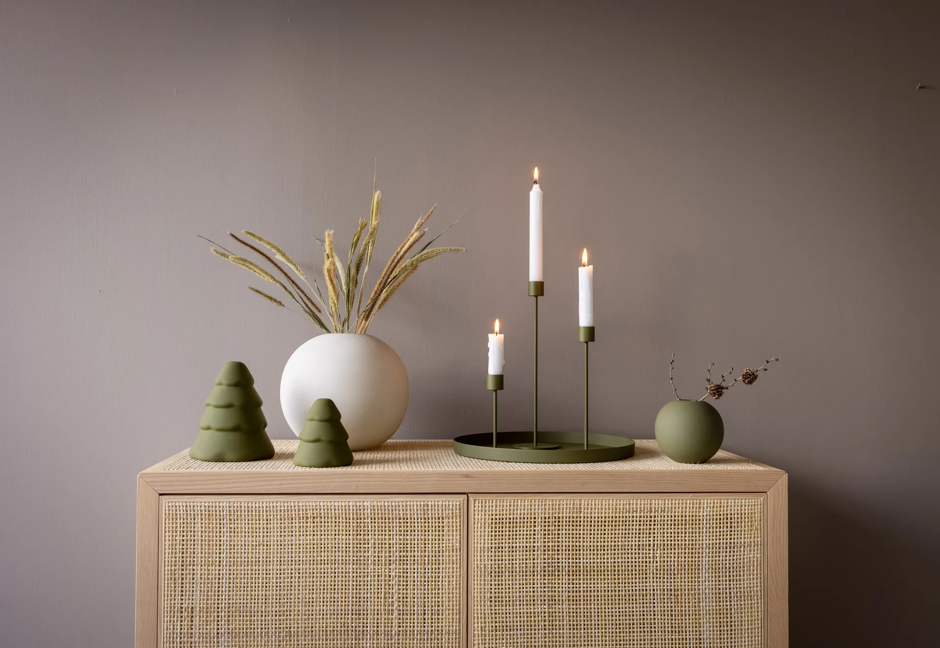 Candeliere Cooee 13 cm, Olive Cooee Design