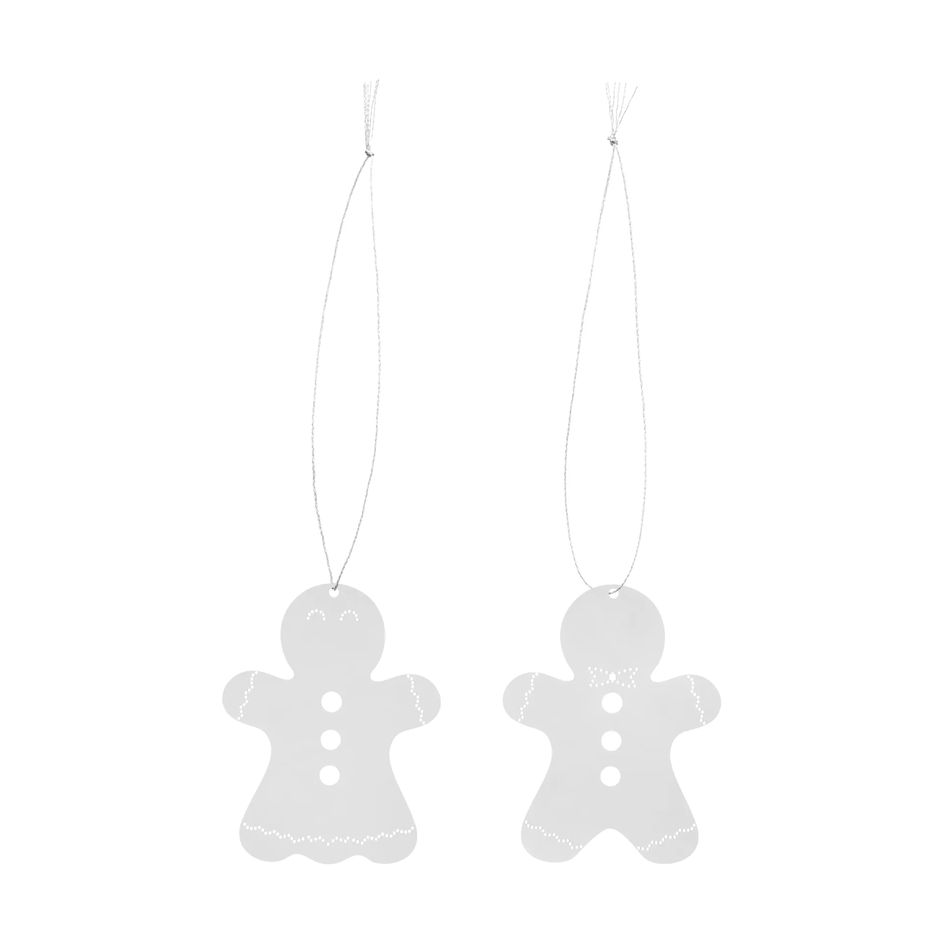Decorazione natalizia pan di zenzero 6 cm, Acciaio inossidabile Cooee Design