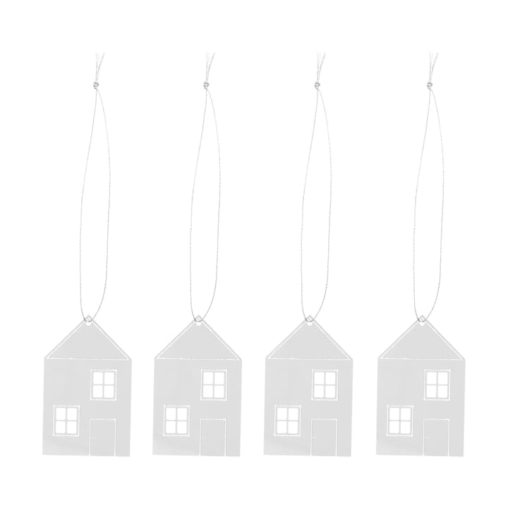 Decorazione natalizia Town House 6 cm - Acciaio inossidabile - Cooee Design