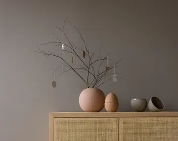 Decorazione pasquale uccello 4 pezzi - Bianco - Cooee Design