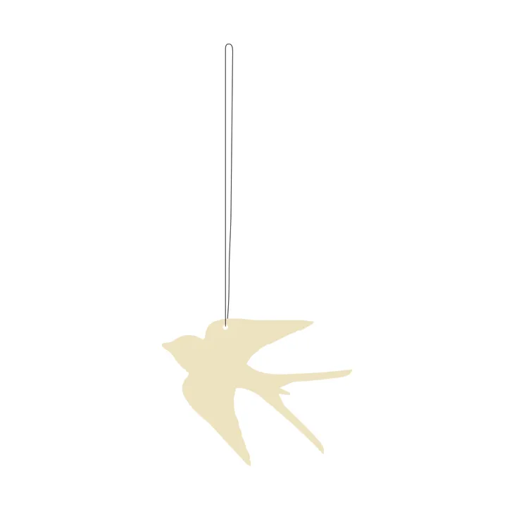 Decorazione pasquale uccello 4 pezzi, Light yellow Cooee Design