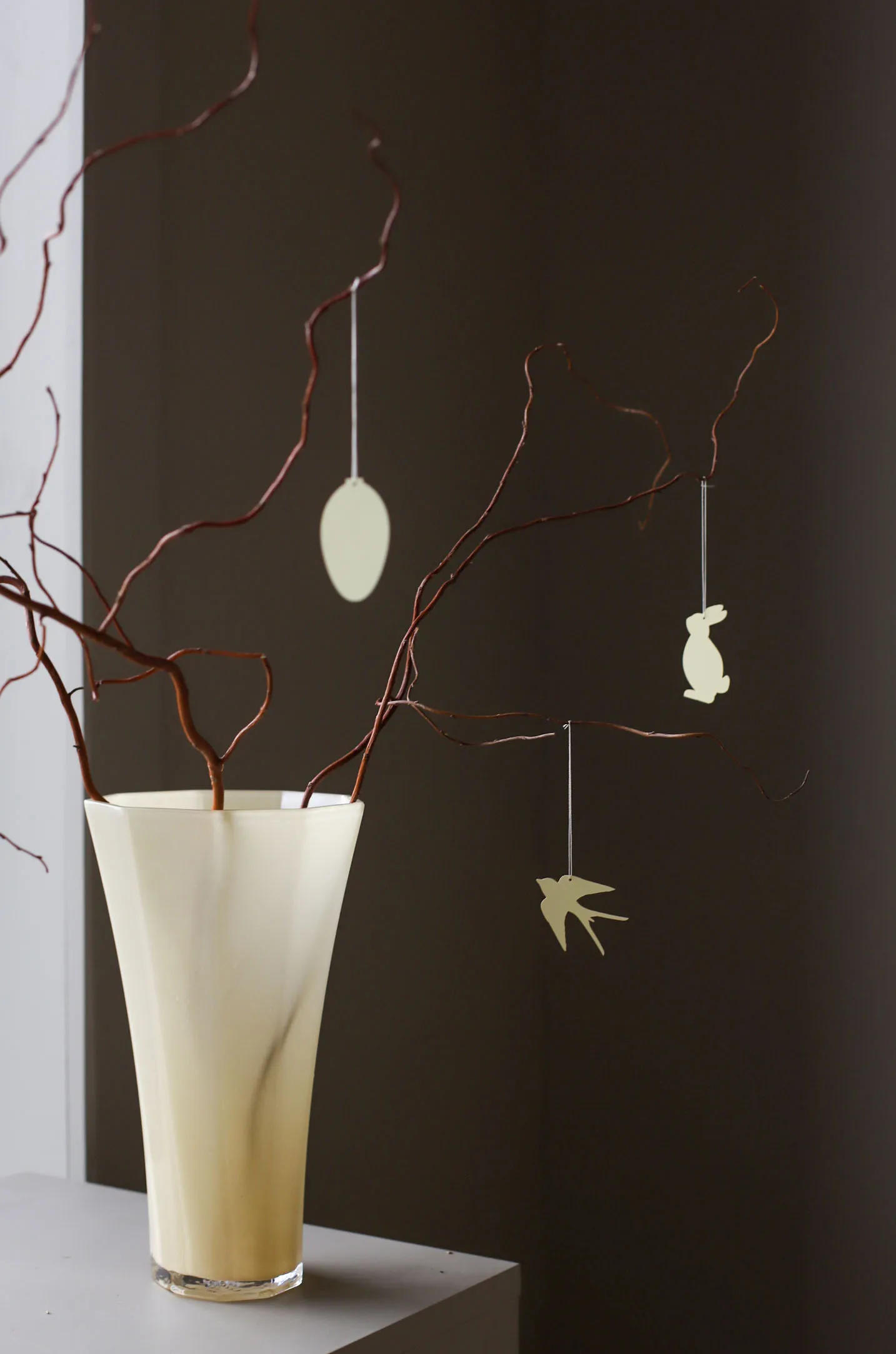 Decorazione pasquale uccello 4 pezzi, Light yellow Cooee Design