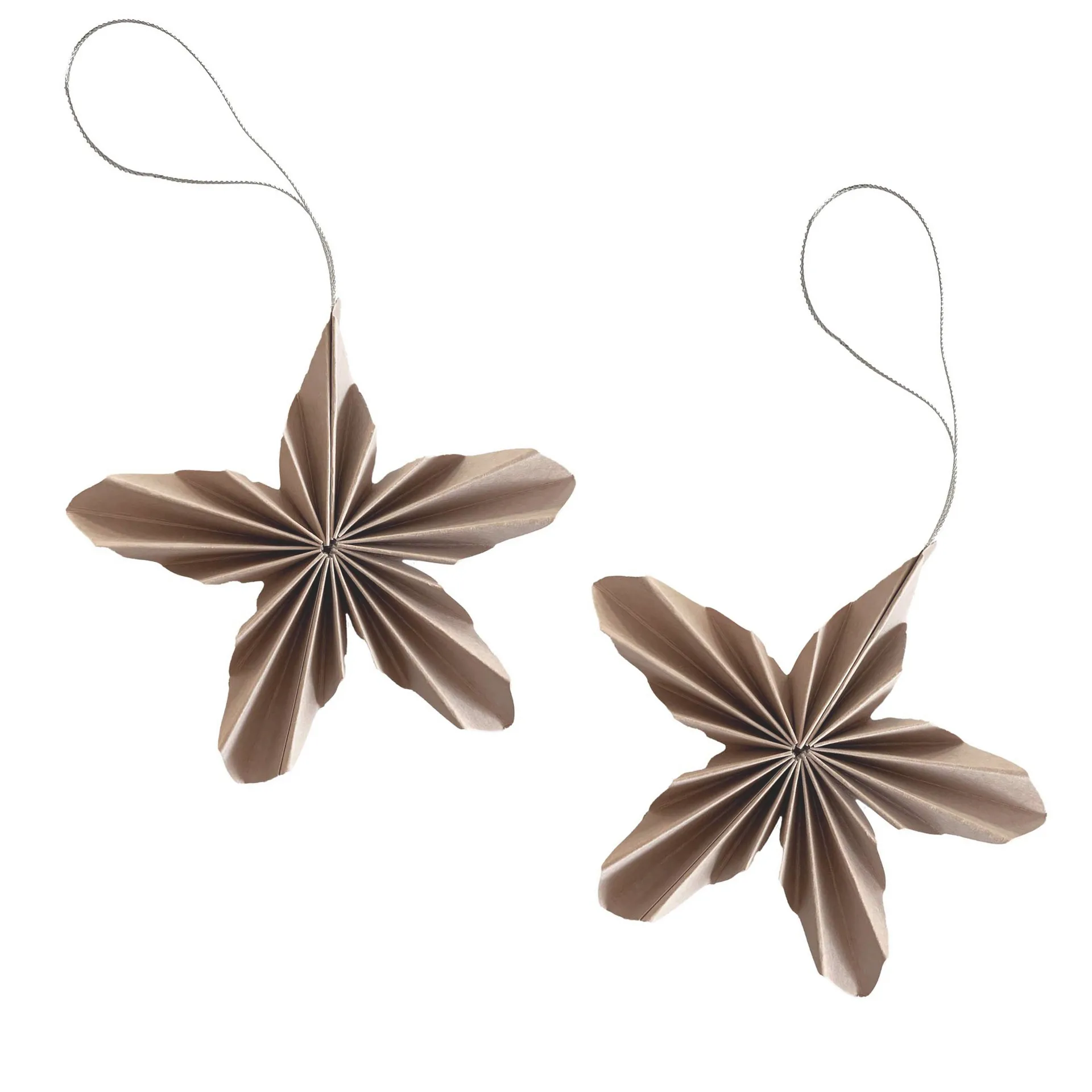 Decorazioni natalizie Paper Stars, confezione da 2, Rosa pallido Cooee Design