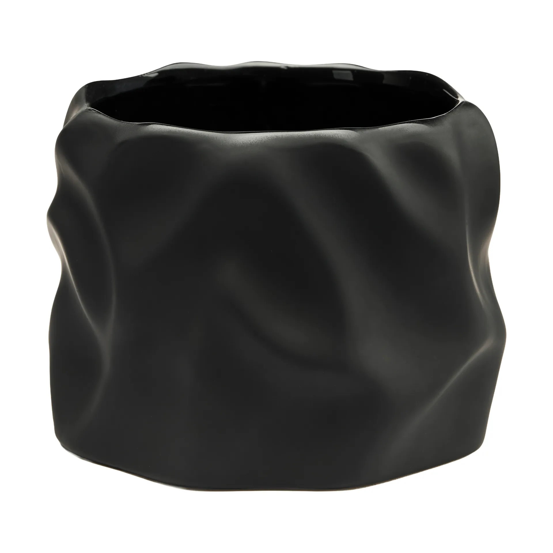 Drift desert vaso per piante, Nero, small Ø15 cm Cooee Design