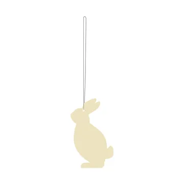 Easter Deco Hare decorazione pasquale da appendere, confezione da 4 - Light yellow - Cooee Design
