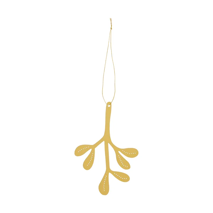 Mistletoe decorazione natalizia 2 pezzi - Ottone, 12 cm - Cooee Design