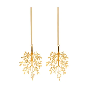 Mistletoe decorazione natalizia 2 pezzi - Ottone 20 cm - Cooee Design
