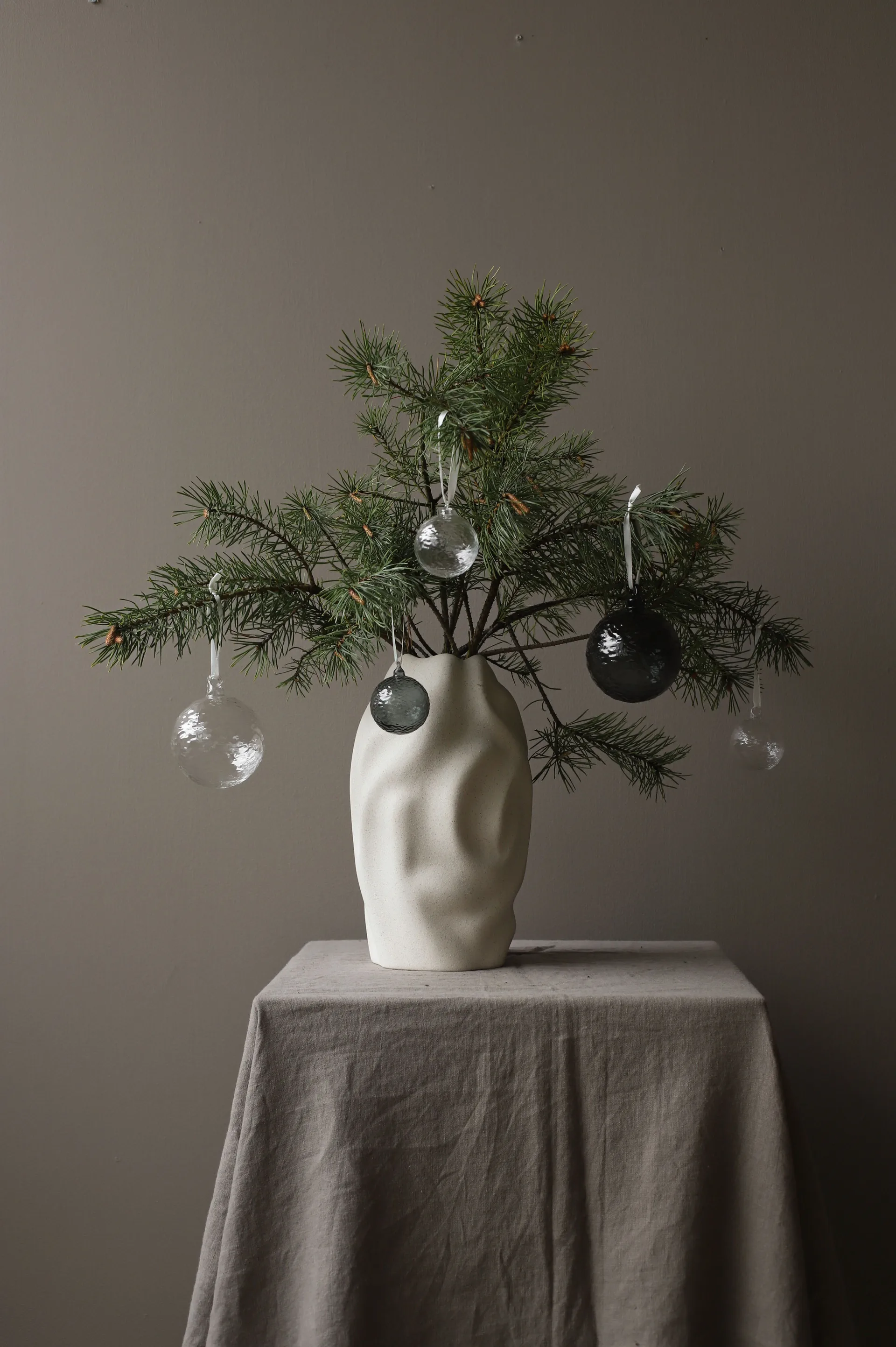 Pallina di Natale Gry Marble Ø5 cm, Trasparente Cooee Design