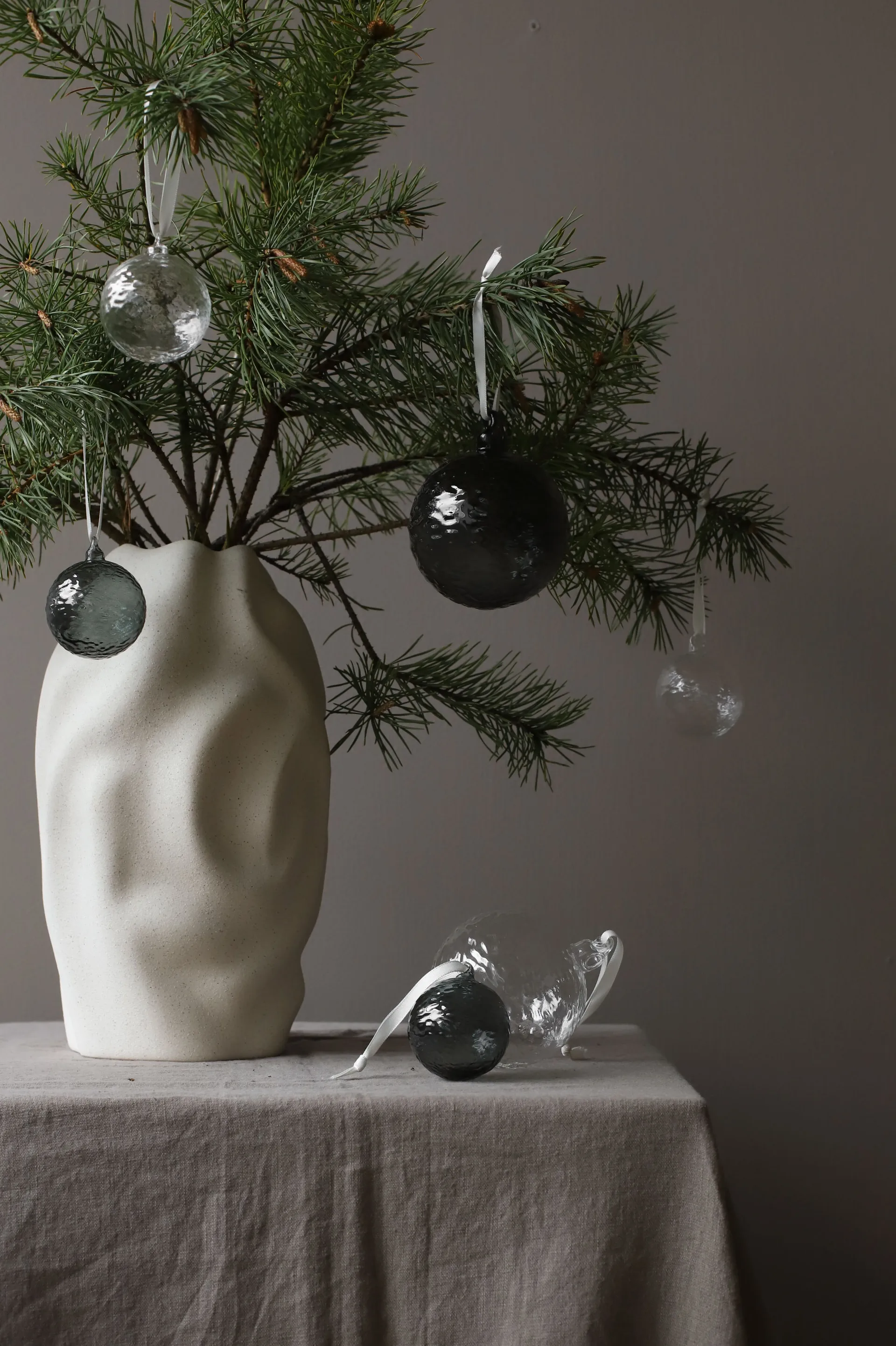 Pallina di Natale Gry Marble Ø5 cm, Trasparente Cooee Design