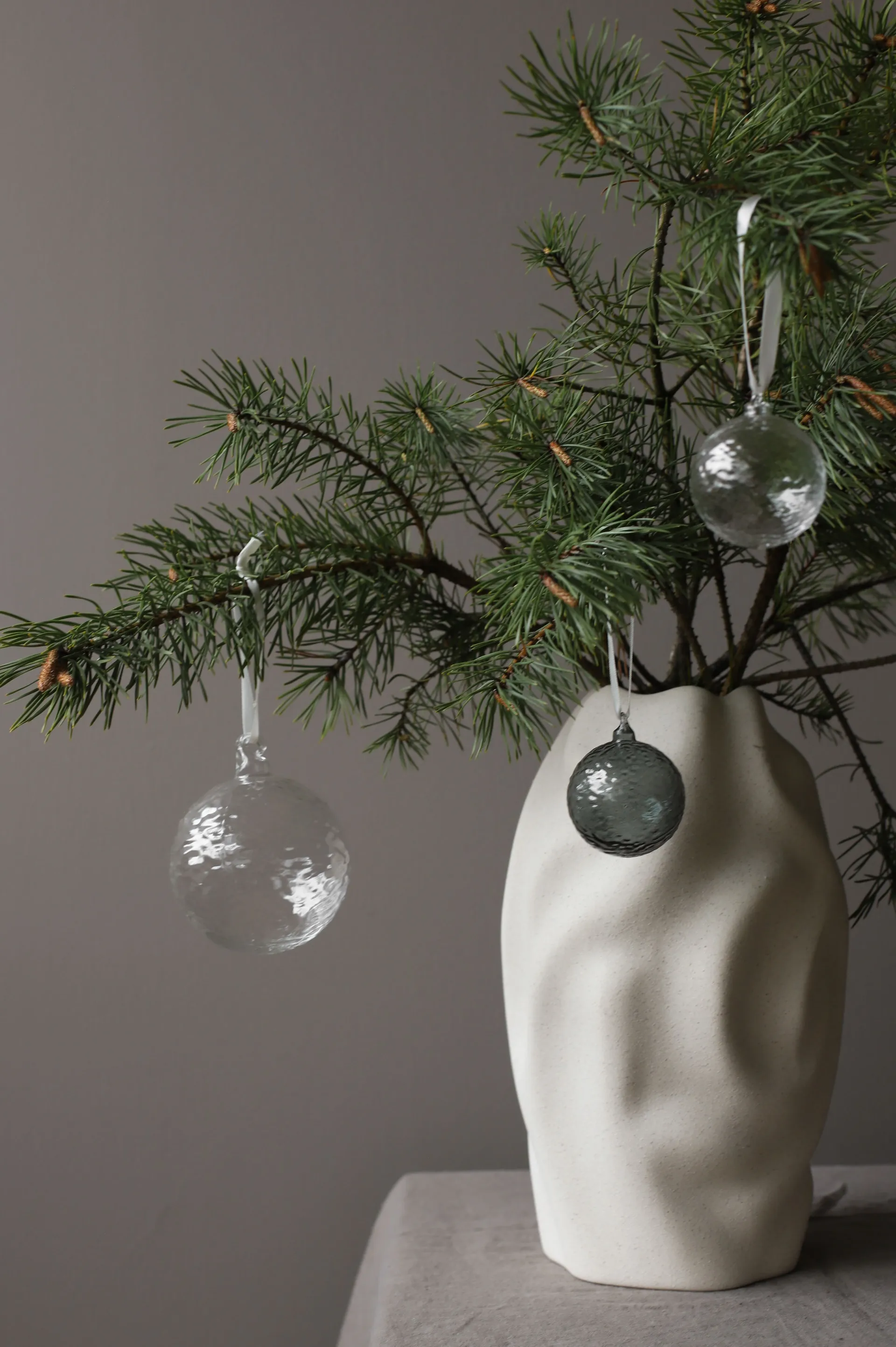 Pallina di Natale Gry Marble Ø5 cm, Trasparente Cooee Design