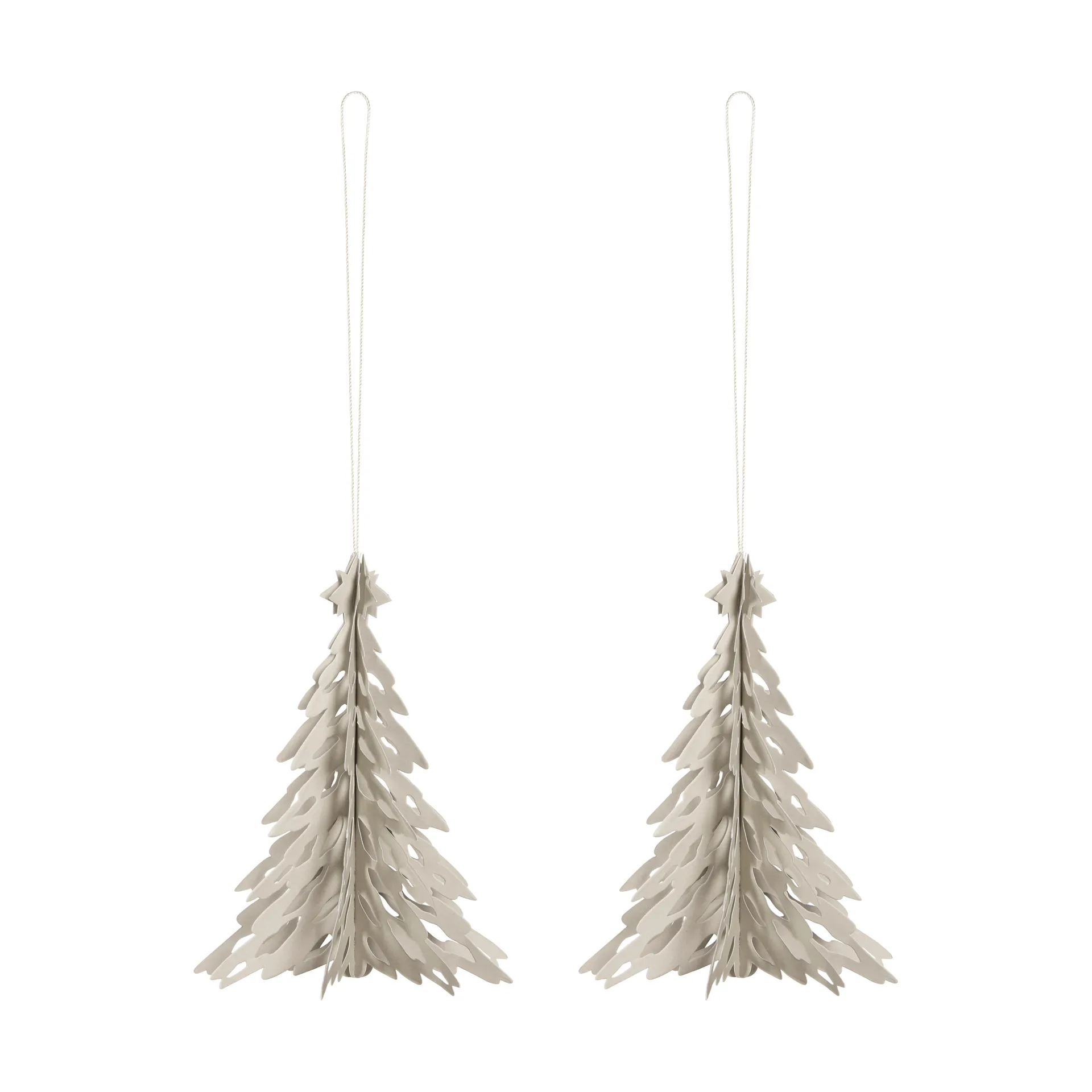 Pendente decorativo Paper Pinetree confezione da 2, Sabbia Cooee Design