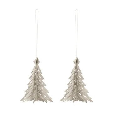 Pendente decorativo Paper Pinetree confezione da 2 - Sabbia - Cooee Design