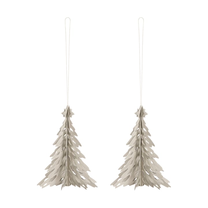 Pendente decorativo Paper Pinetree confezione da 2 - Sabbia - Cooee Design