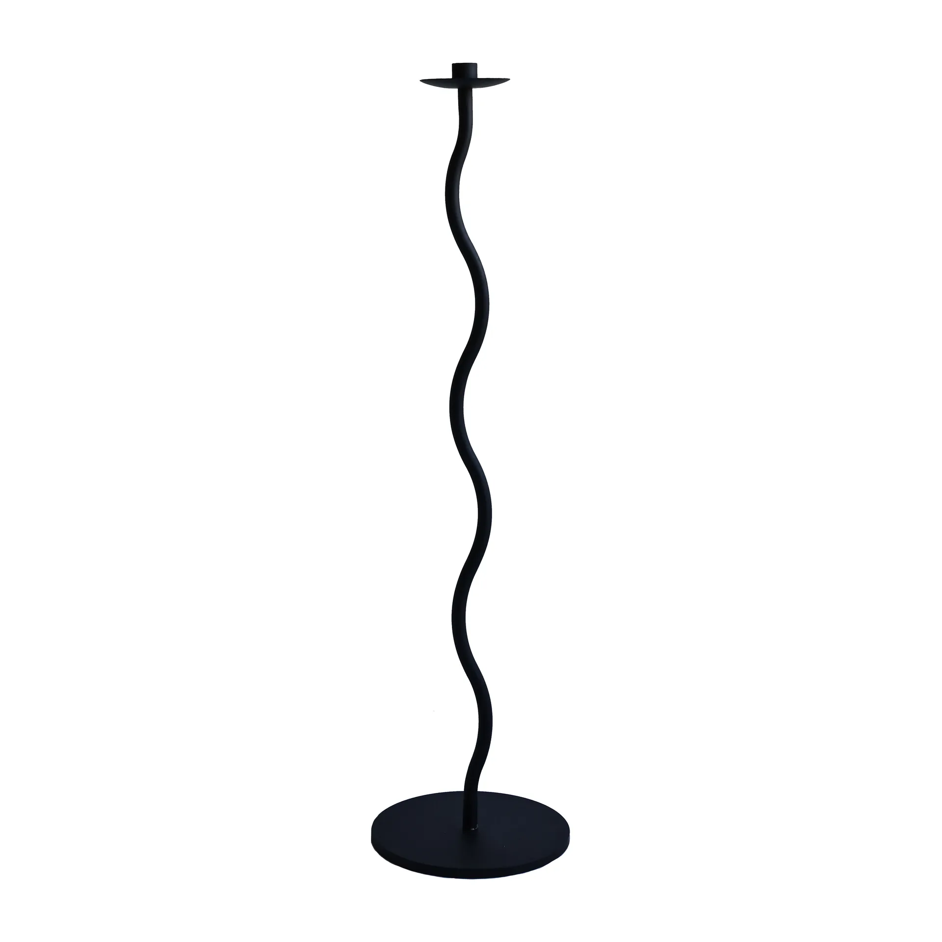 Portacandela Curved, 85 cm, Nero Cooee Design