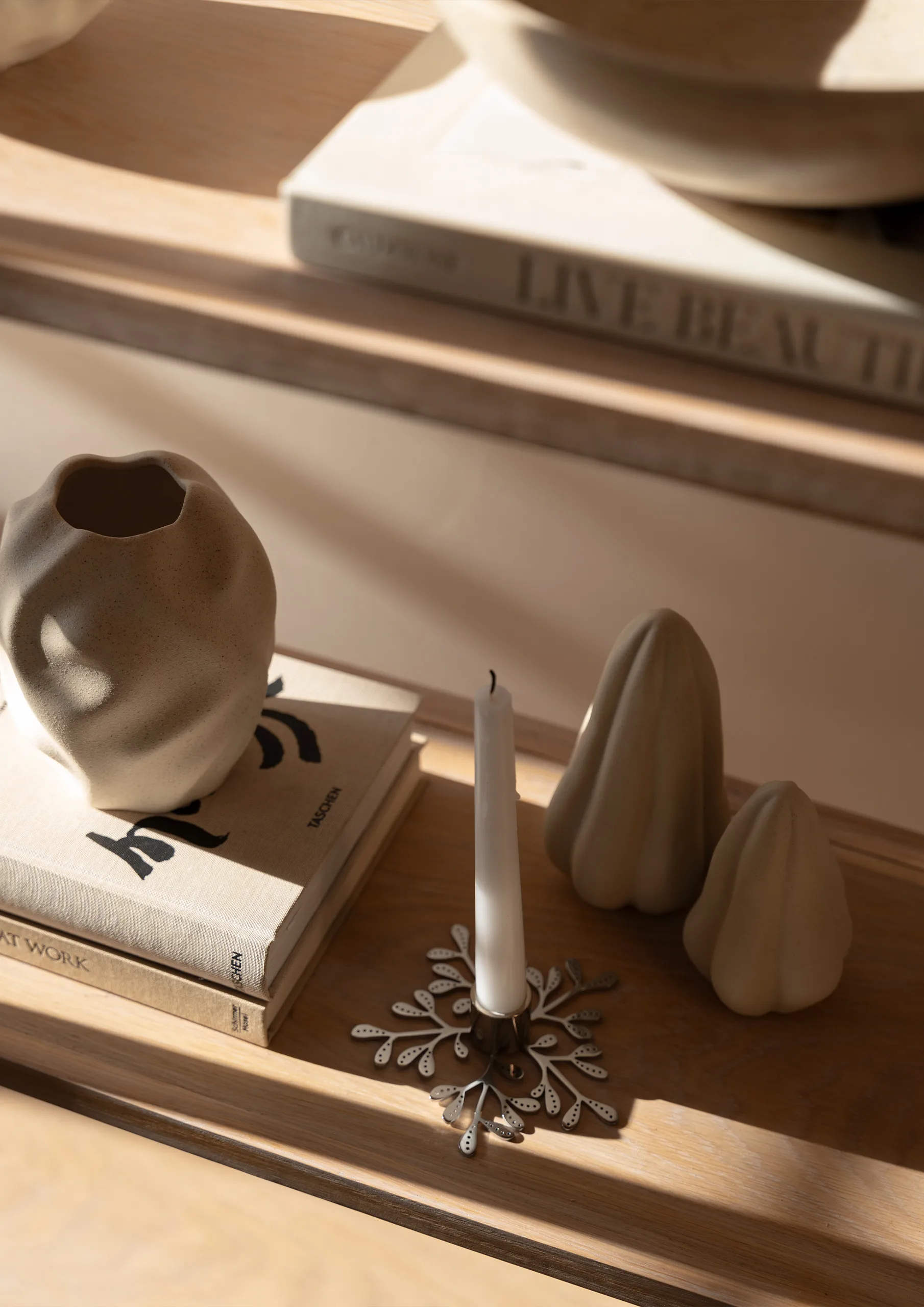 Portacandela Mistletoe, Acciaio inossidabile Cooee Design