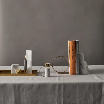 Portacandele Heavy - carrara - Cooee Design