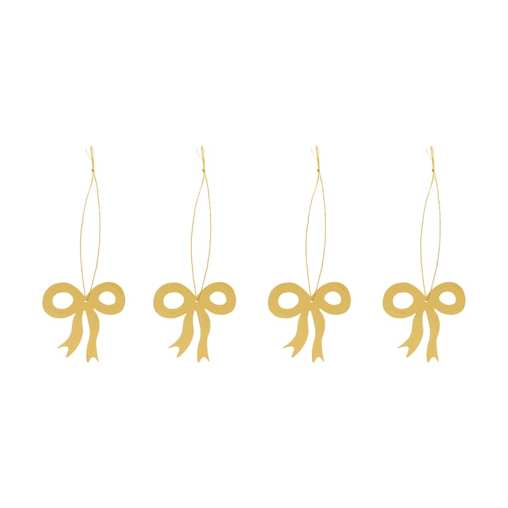 Rosetta decorativa natalizia 6 cm - Ottone - Cooee Design