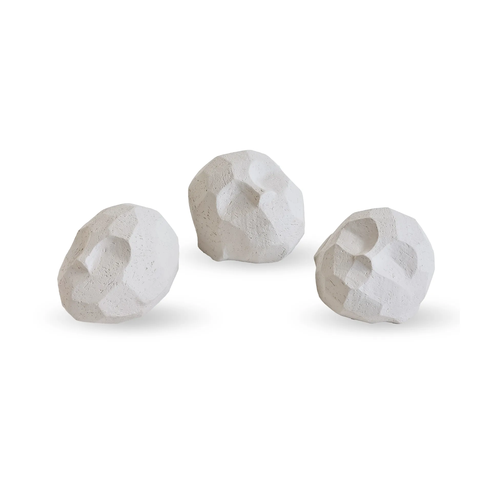 Sculture testa Pebble confezione da 3, Limestone Cooee Design