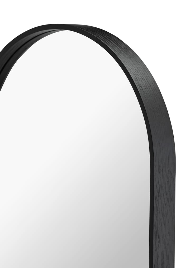 Specchio da pavimento Woody, 164,2x46x5 cm - Rovere macchiato nero - Cooee Design