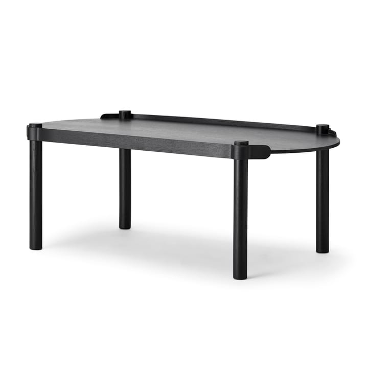 Tavolo Woody, 50x105 cm - Rovere macchiato nero - Cooee Design