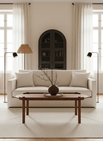 Tavolo Woody, 50x105 cm - Rovere tinto scuro - Cooee Design