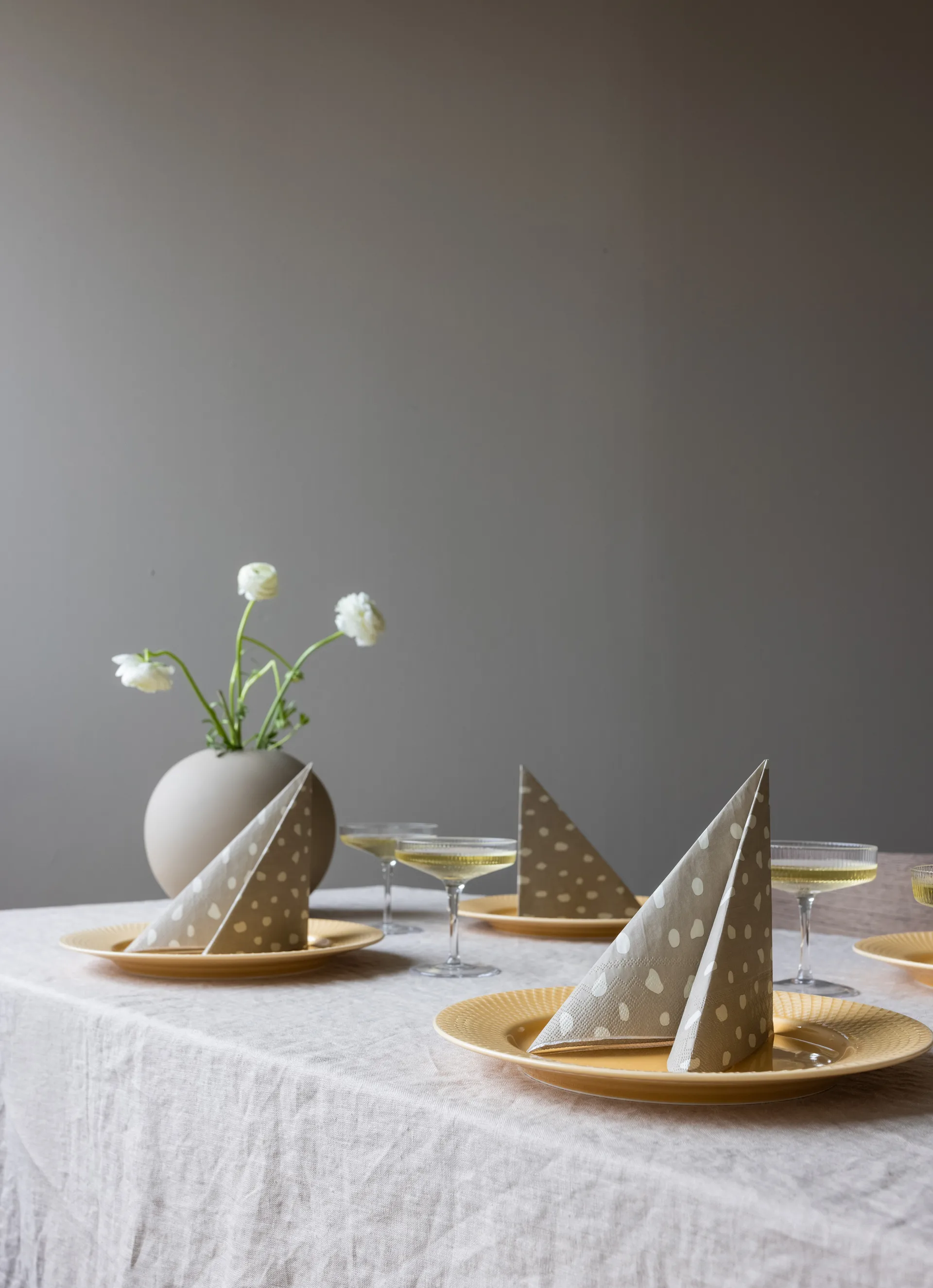 Tovaglioli Dots 33x33 cm confezione da 20, Sand Cooee Design