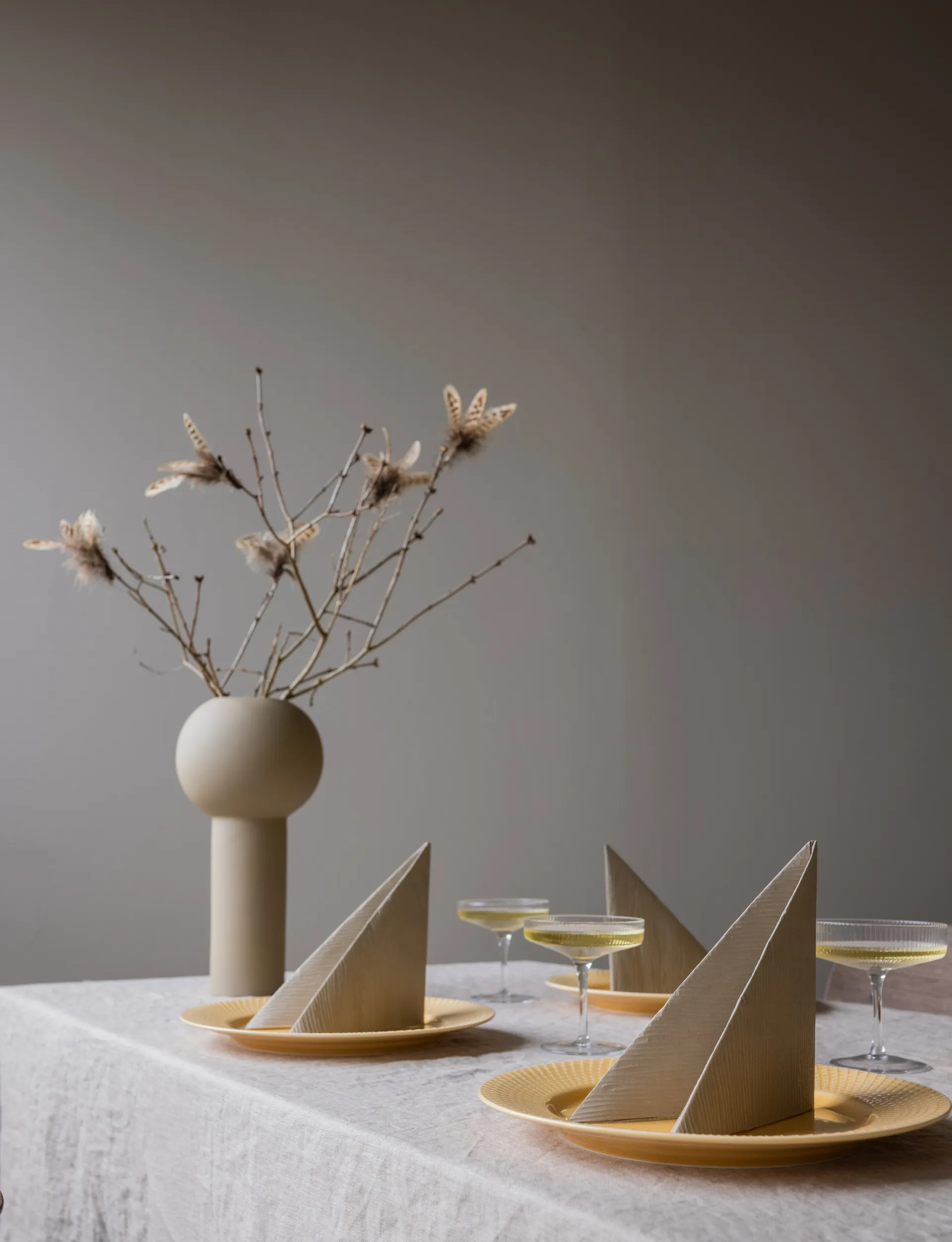 Tovaglioli Lines 33x33 cm confezione da 18, Sand Cooee Design