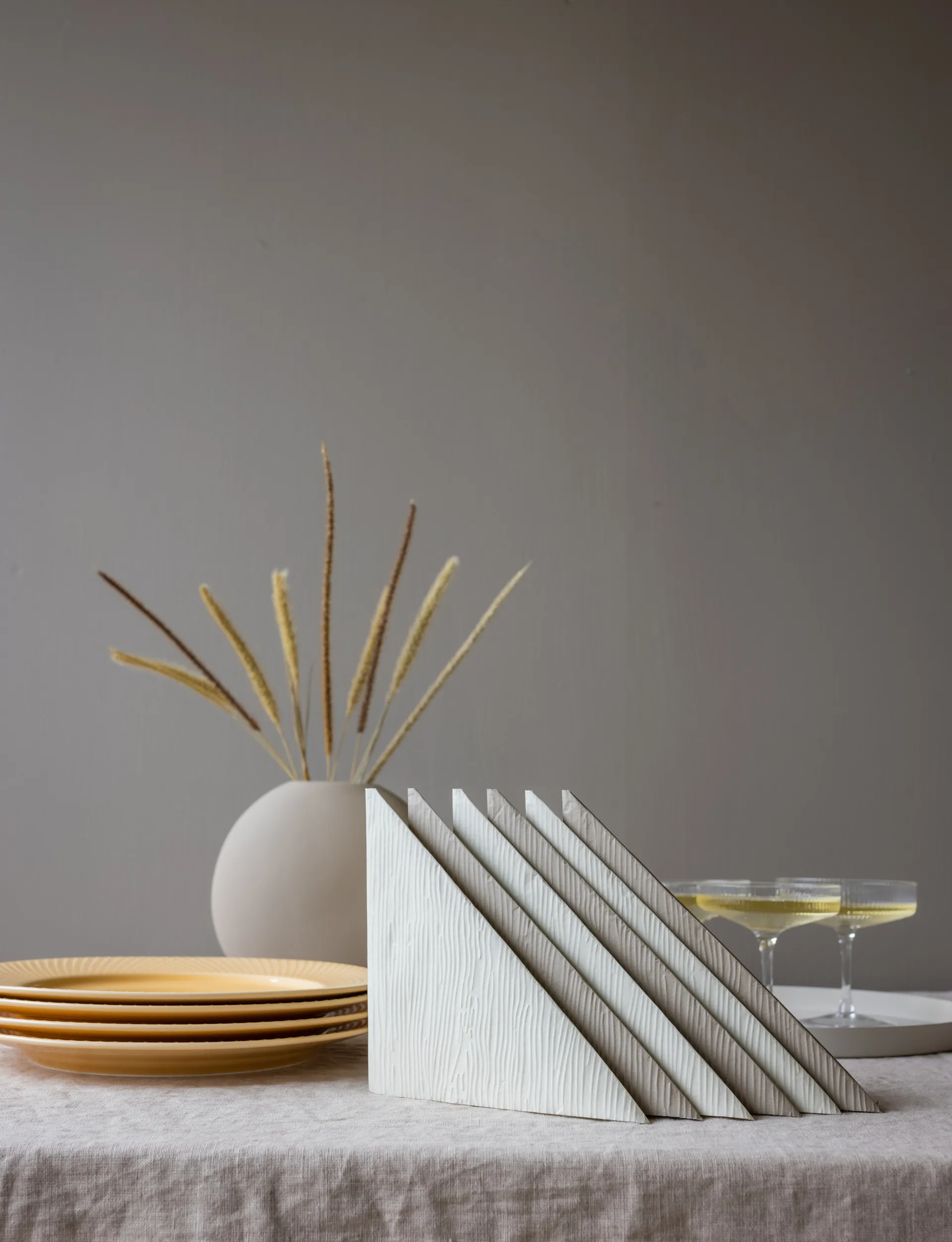 Tovaglioli Lines 33x33 cm confezione da 18, Sand Cooee Design