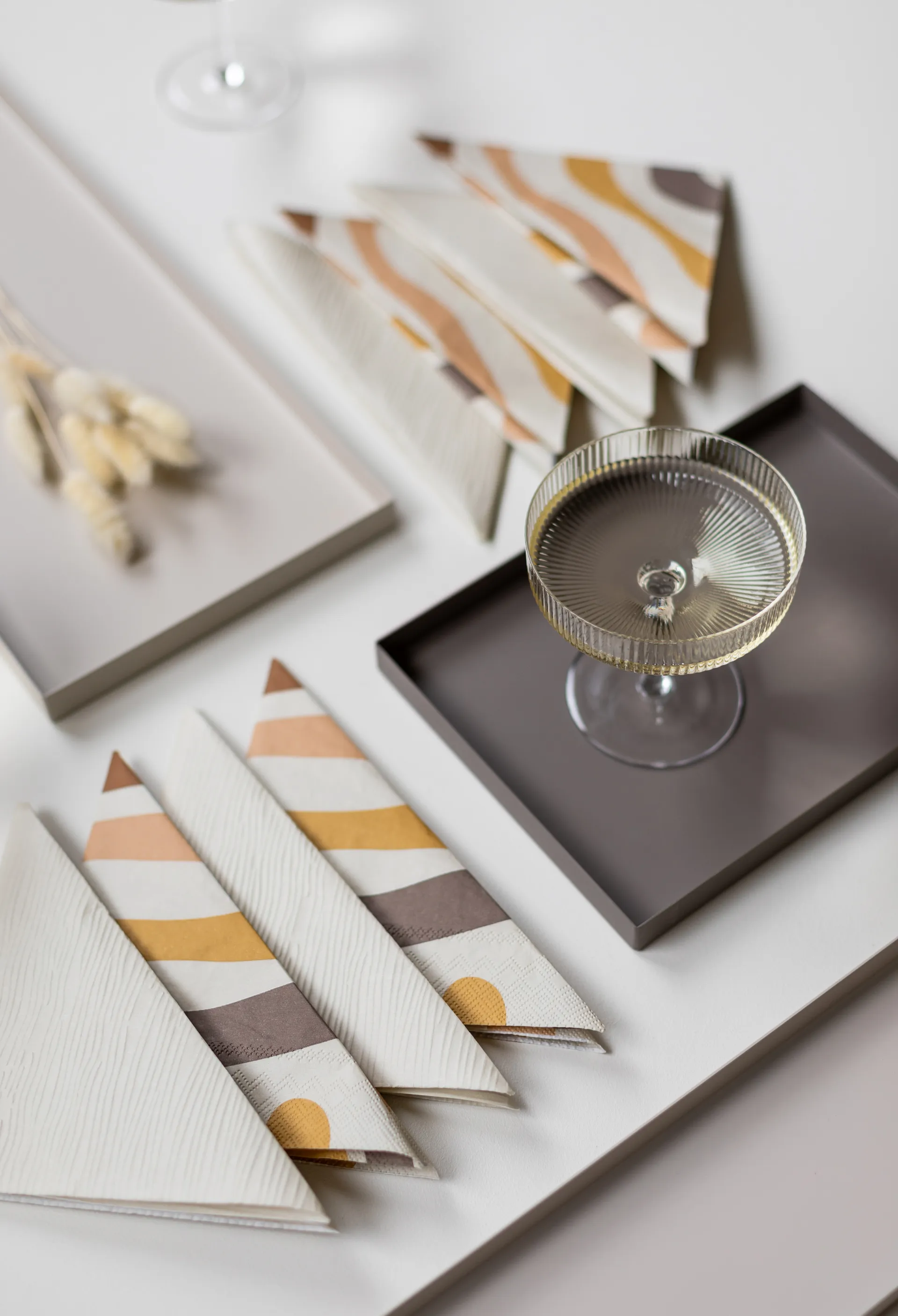 Tovaglioli Lines 33x33 cm confezione da 18, Shell Cooee Design