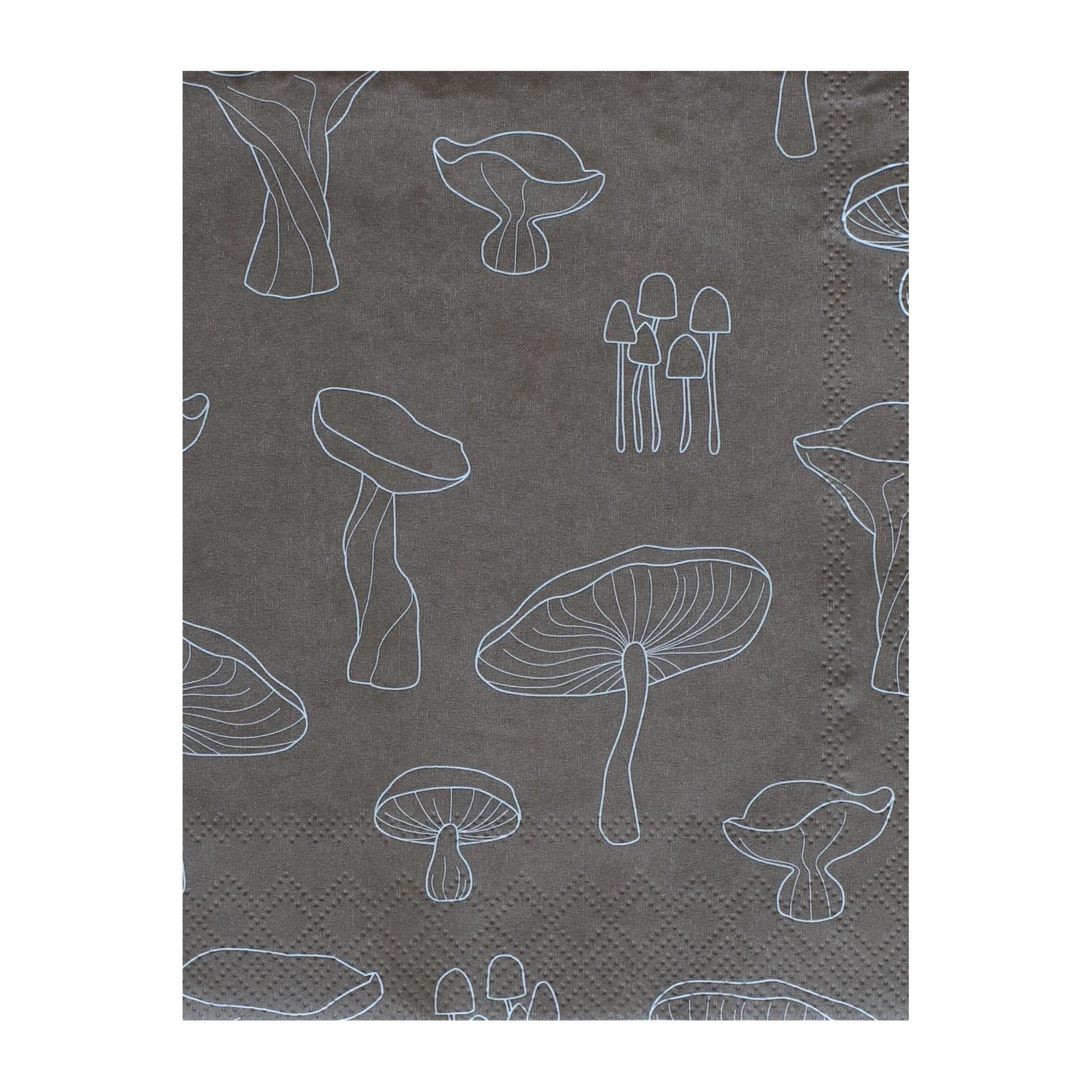 Tovagliolo Fungi 33x33 cm, confezione da 20, Hazelnut-white Cooee Design