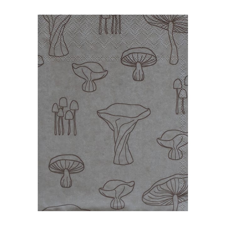 Tovagliolo Fungi 33x33 cm, confezione da 20 - Sand-hazelnut - Cooee Design