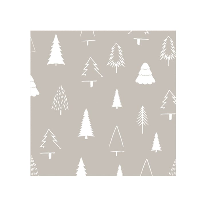 Tovagliolo Woods 33x33 cm, confezione da 20 - Sabbia, bianco - Cooee Design