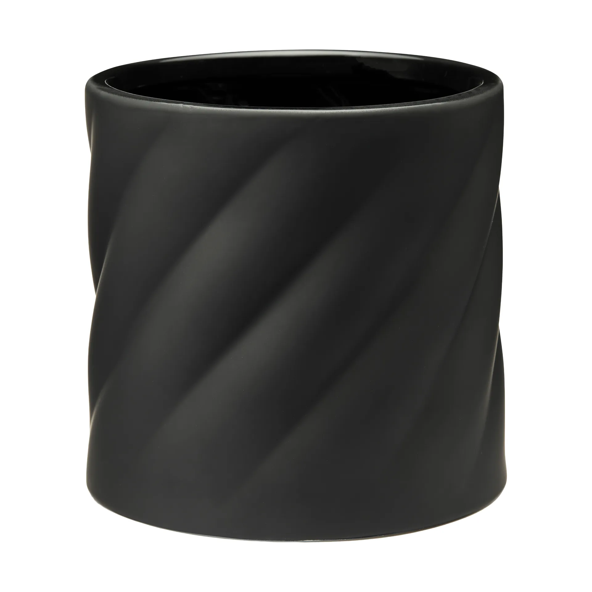 Twist vaso, Black, medium Ø19 cm Cooee Design
