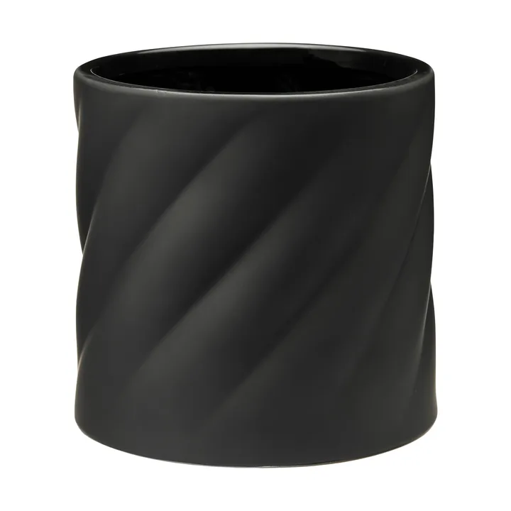 Twist vaso - Black, medium Ø19 cm - Cooee Design