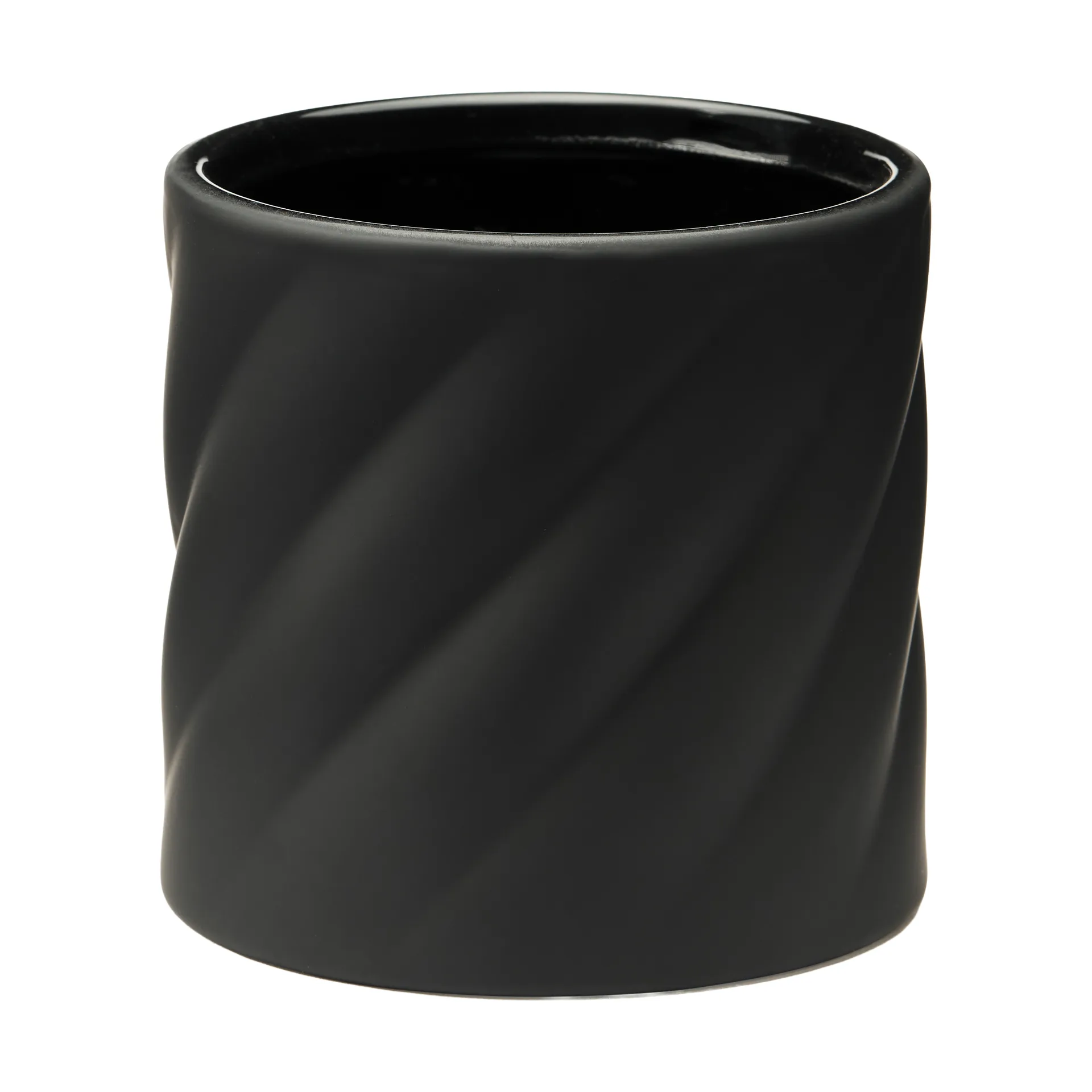 Twist vaso, Nero, piccolo Ø12 cm Cooee Design