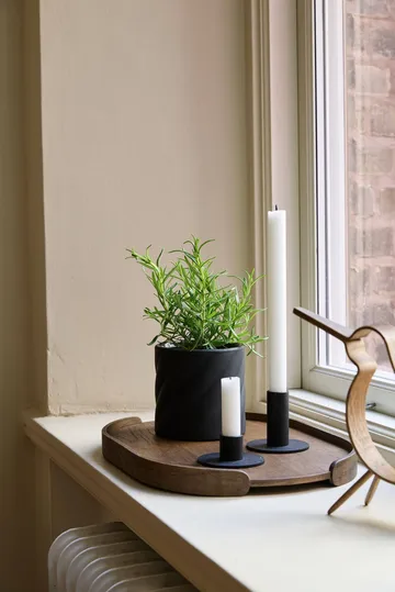 Twist vaso - Nero, piccolo Ø12 cm - Cooee Design