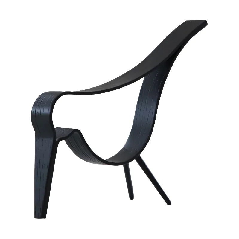 Uccello medio Woody, legno di rovere mordente nero Cooee Design