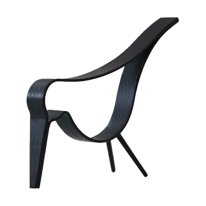 Uccello medio Woody - legno di rovere mordente nero - Cooee Design