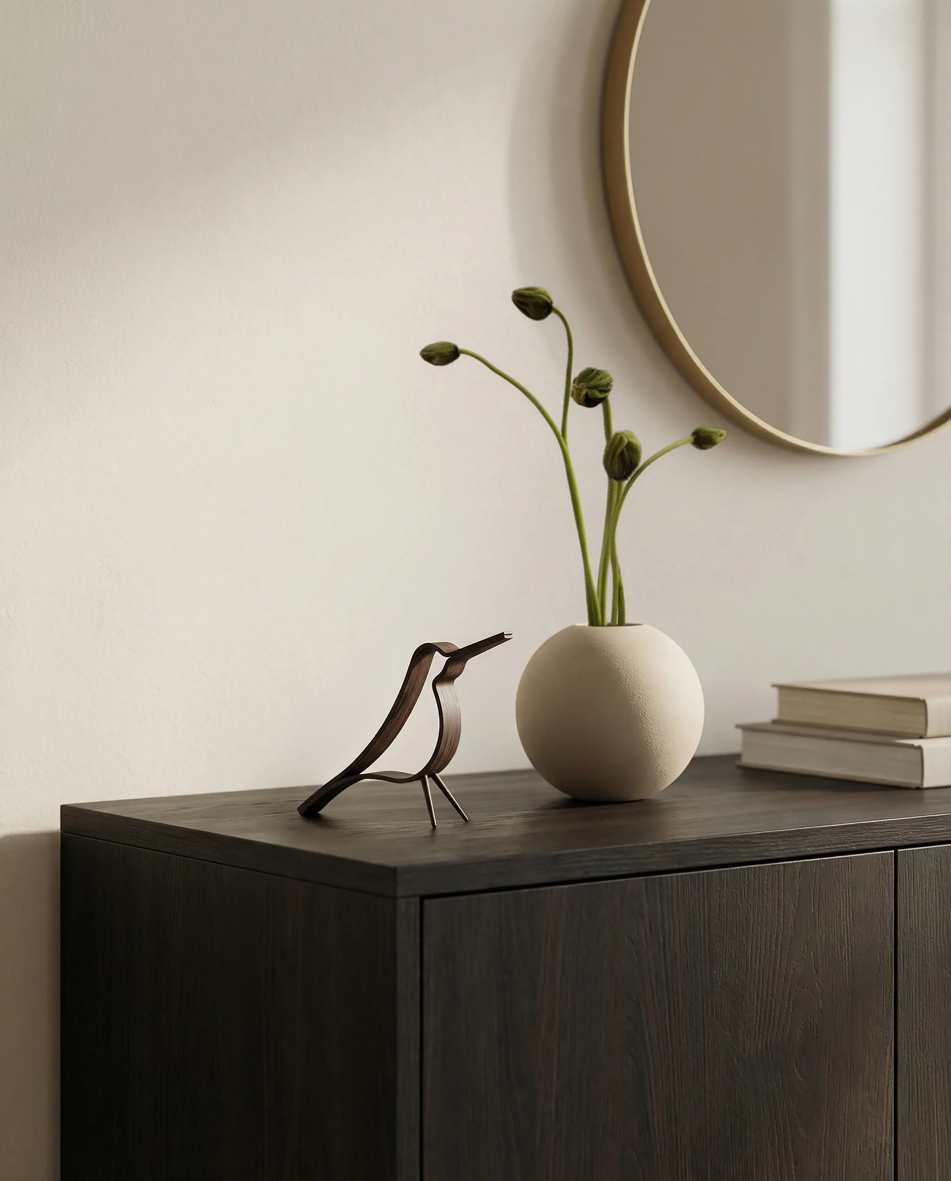 Uccello piccolo Woody, Rovere tinto scuro Cooee Design