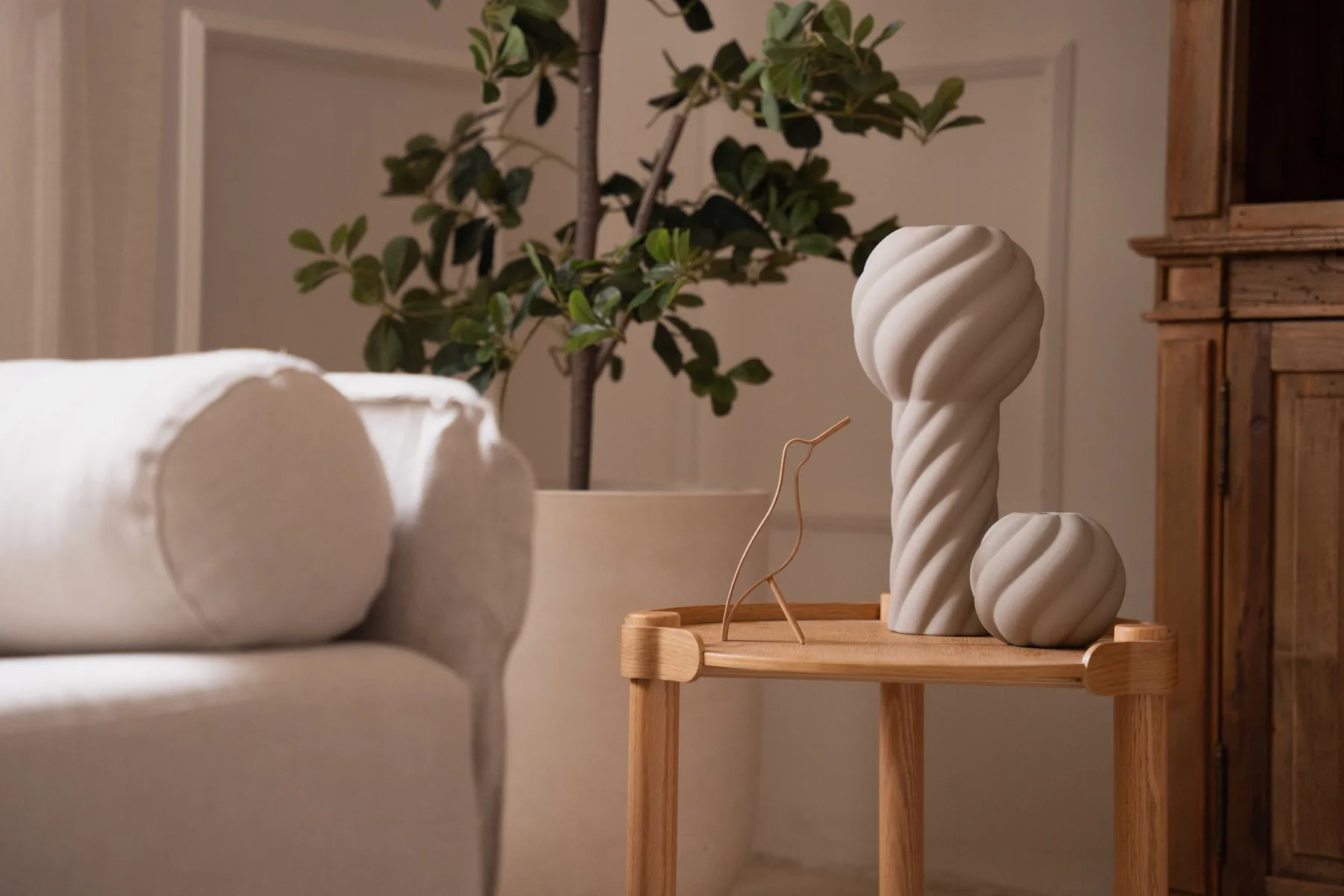 Uccello Woody alto 18 cm, Quercia Cooee Design