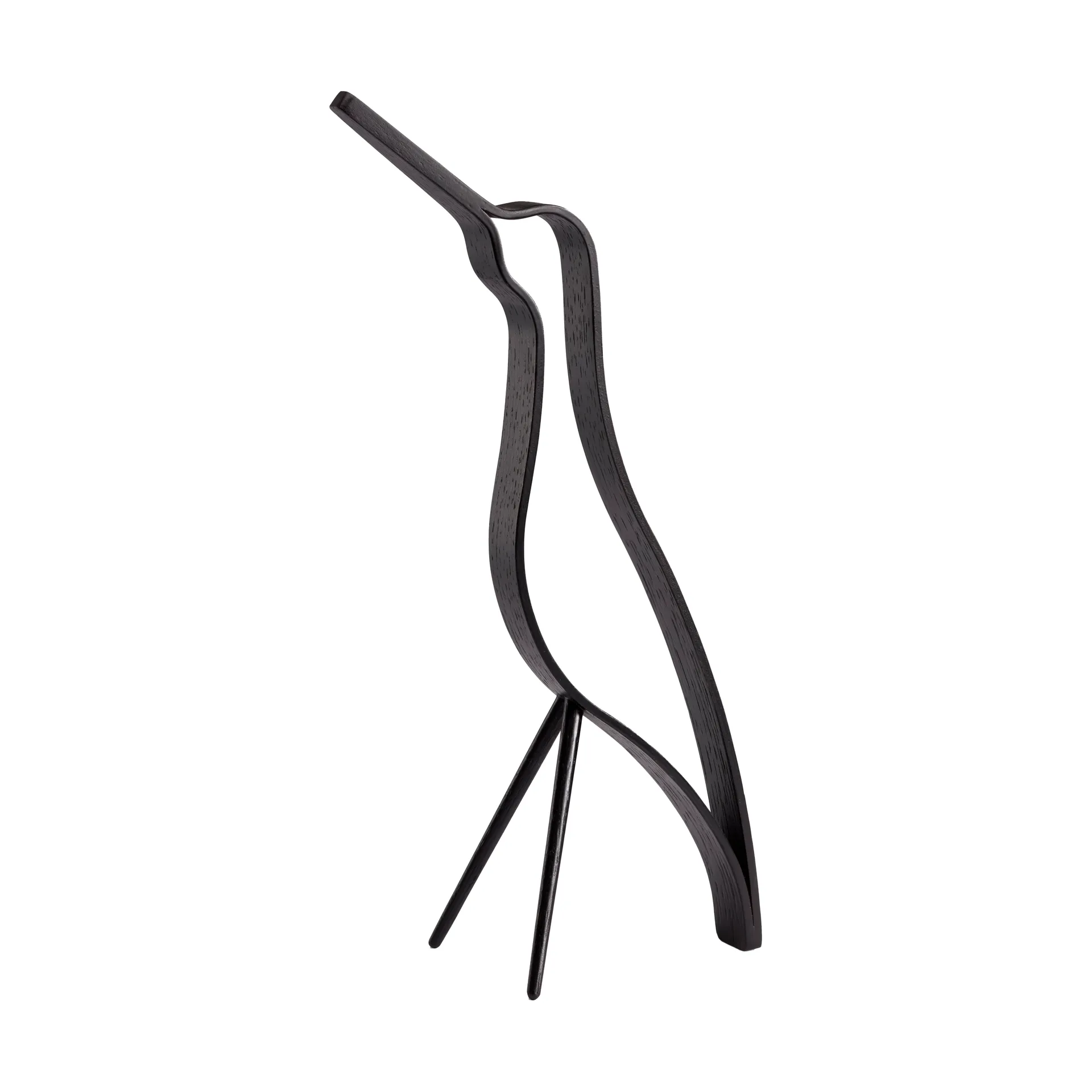 Uccello Woody alto 32 cm, Quercia tinta nera Cooee Design