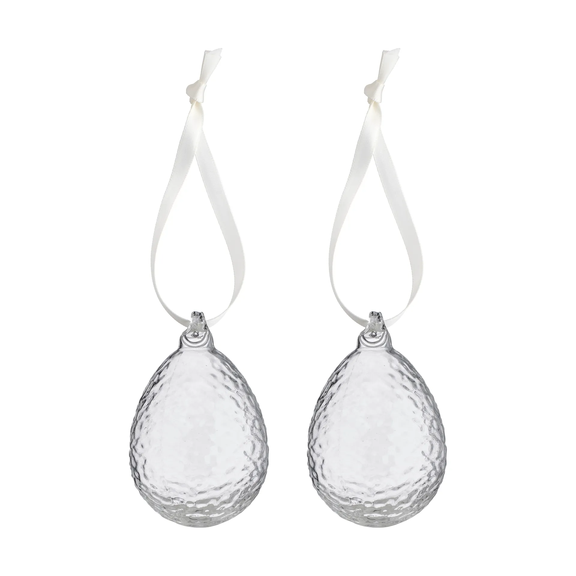 Uova pendenti di Pasqua Gry confezione da 2, Clear Cooee Design