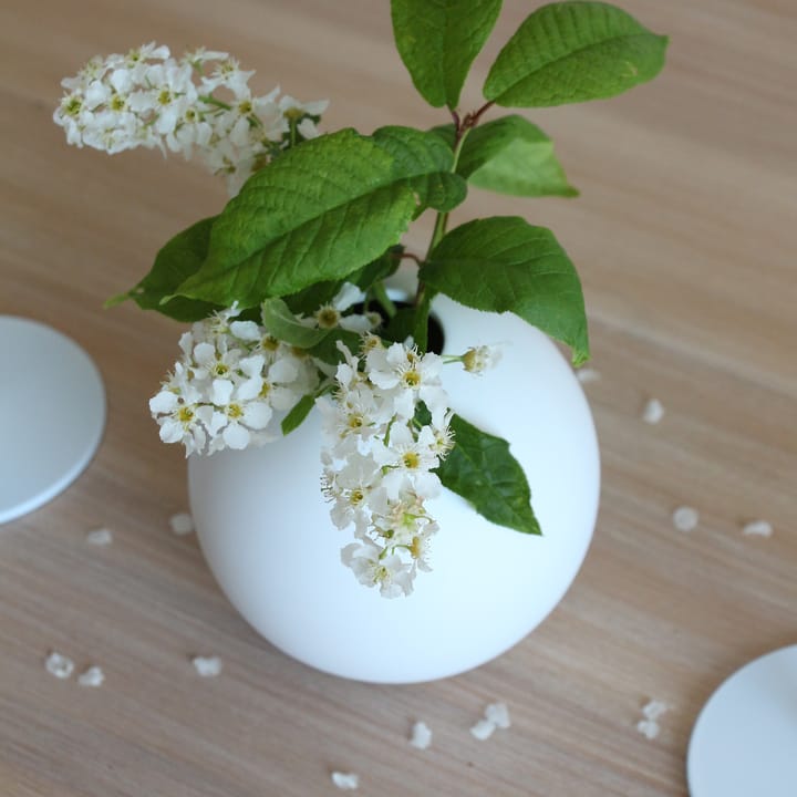 Vaso Ball bianco, 8 cm Cooee Design