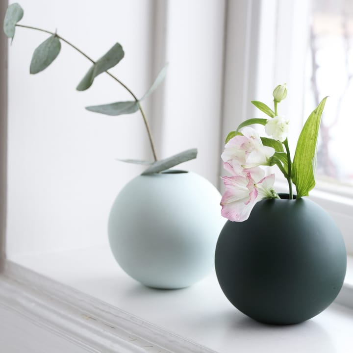 Vaso Ball verde scuro, 8 cm Cooee Design