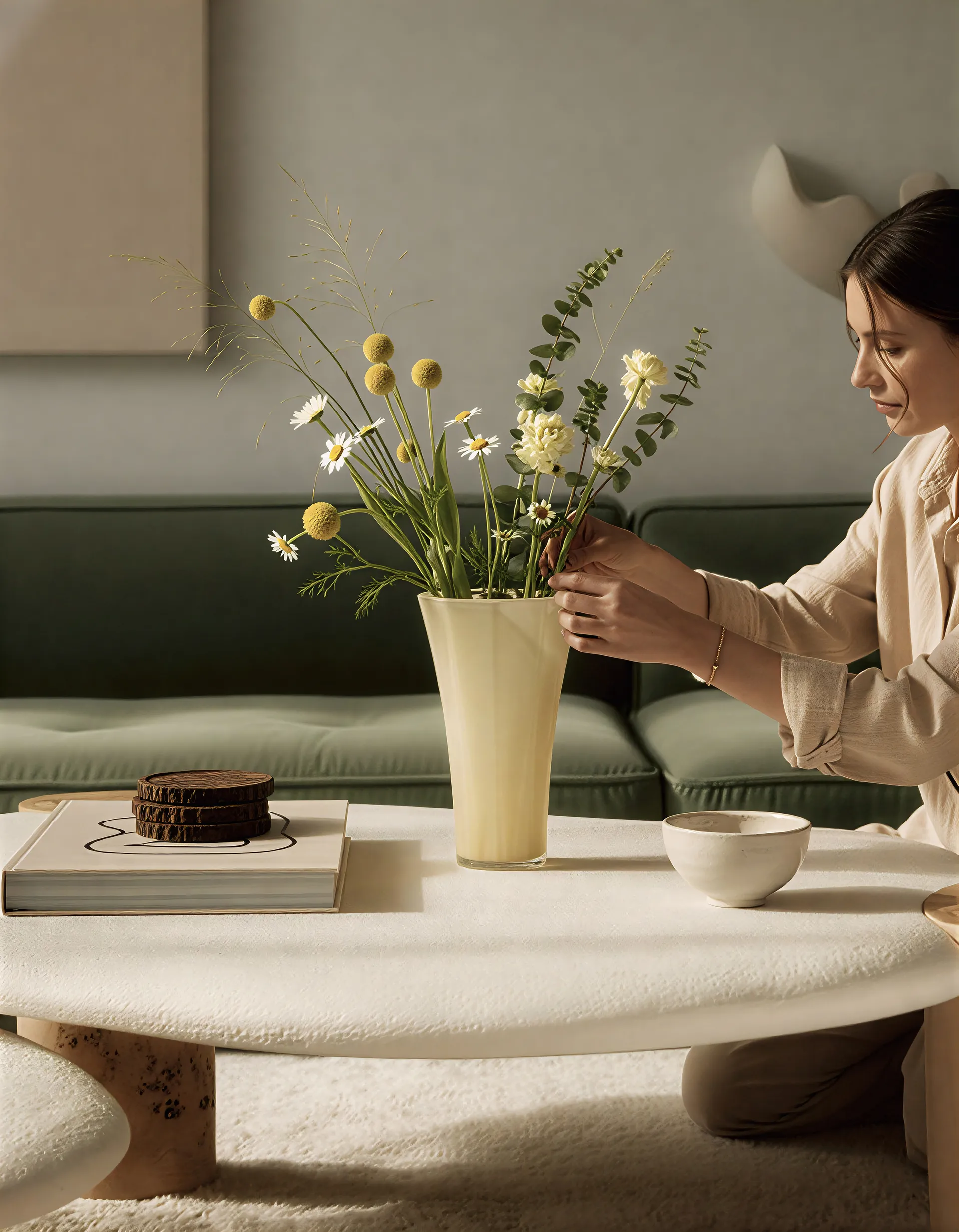 Vaso Liliané 18 cm, Butter yellow Cooee Design