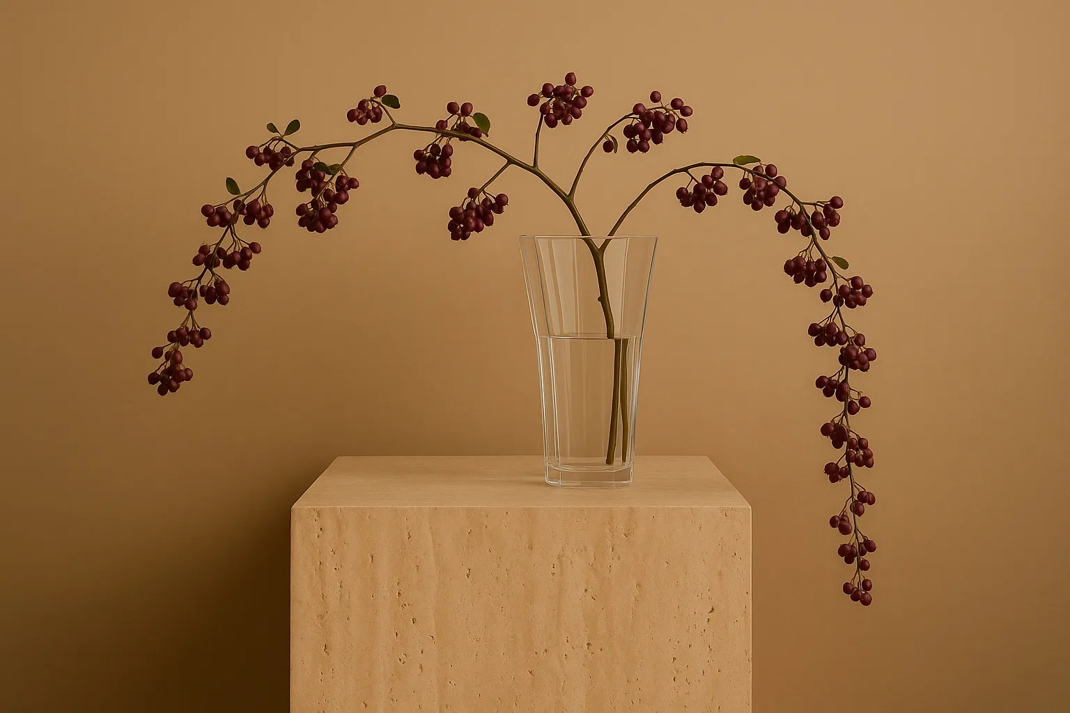 Vaso Liliané 28 cm, Trasparente Cooee Design